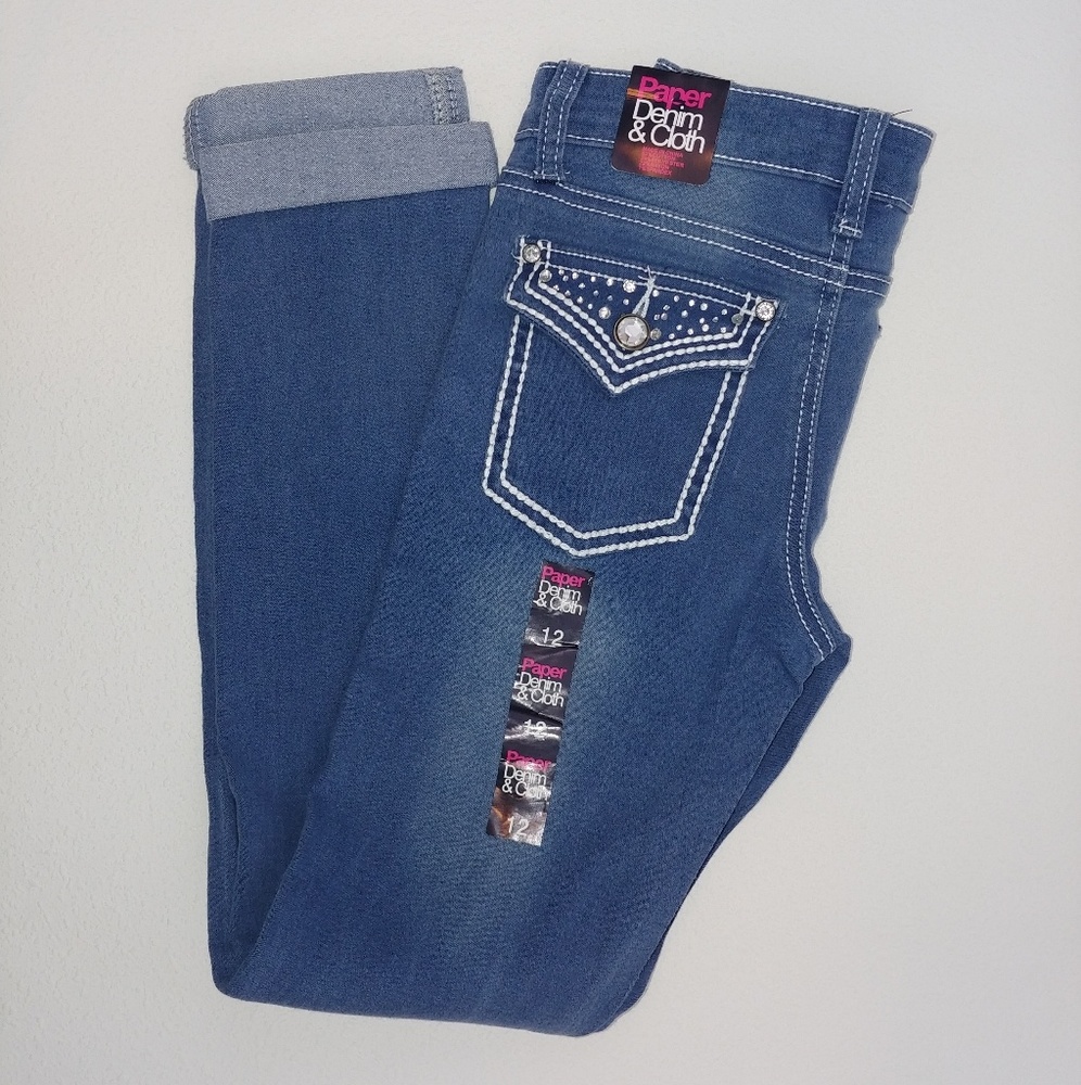 NWT Paper, Denim, & Cloth Girls Skinny Jeans Sz 12